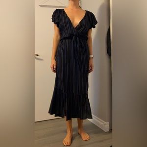 Gentle Fawn Dress with wrap top and leg slit